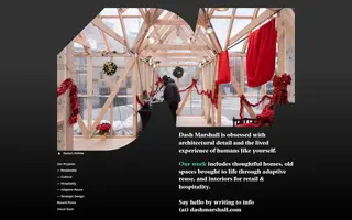 Dash Marshall homepage website preview