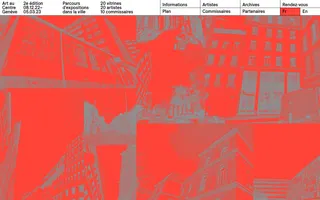 Art au Centre Genève homepage website preview