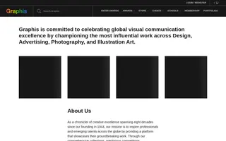 Graphis homepage website preview