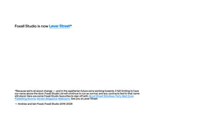Foxall Studio homepage website preview