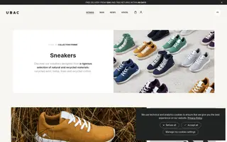 Ubac homepage website preview