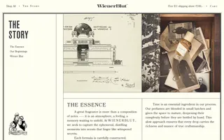 WienerBlut homepage website preview