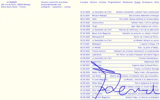 Le Wonder homepage website preview