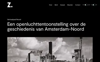 Verhaalpaal Noord homepage website preview
