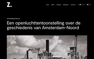Verhaalpaal Noord homepage website preview