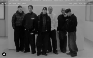 Arte Antwerp homepage website preview