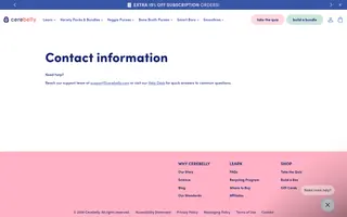 Cerebelly homepage website preview
