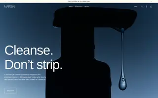 Margin homepage website preview