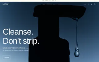 Margin homepage website preview