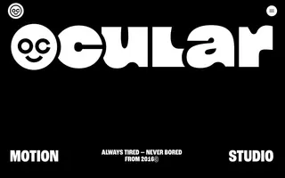 Ocular Lab homepage website preview