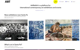 ArtRabbit homepage website preview