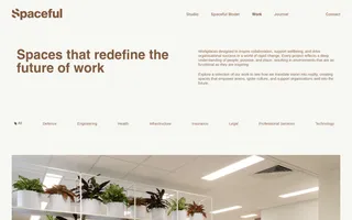 Spaceful homepage website preview