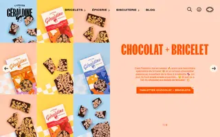 L'Atelier de Géraldine homepage website preview
