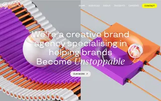 Creative Spark homepage website preview