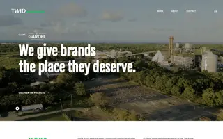 TWID homepage website preview
