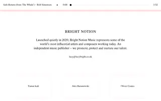 Bright Notion homepage website preview