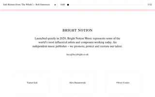 Bright Notion homepage website preview