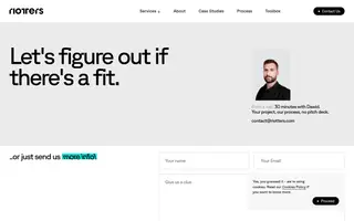 Riotters homepage website preview