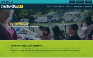 Chattanooga 2.0 homepage website preview