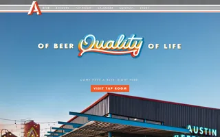 Austin Beer Works homepage website preview