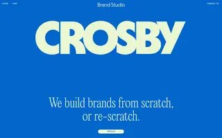 Crosby homepage website preview