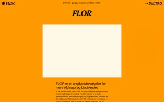 FLOR homepage website preview