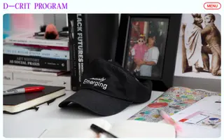 D-Crit homepage website preview