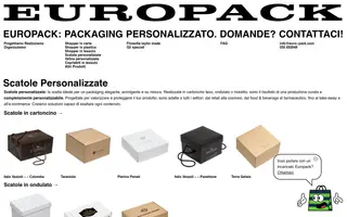 EuroPack homepage website preview