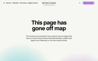 beVisioneers homepage website preview