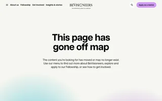 beVisioneers homepage website preview