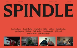Spindle homepage website preview