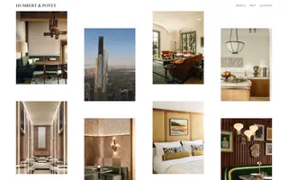 Humbert & Poyet homepage website preview