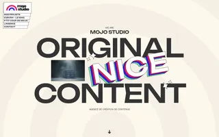 Mojo Studio homepage website preview