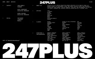 247Plus homepage website preview