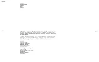 Company homepage website preview