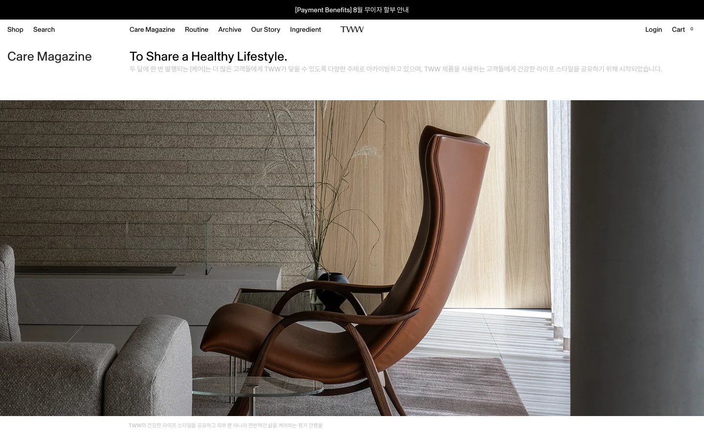 TWW Therapy Blog / Article desktop website screenshot