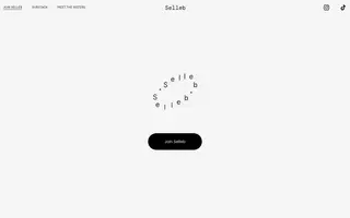 Selleb homepage website preview