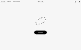 Selleb homepage website preview