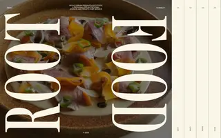 Root Food homepage website preview