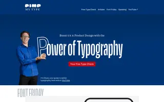 Pimp My Type homepage website preview