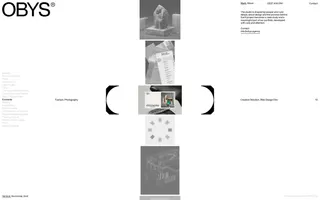 Obys Agency homepage website preview