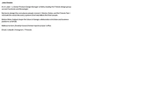Jake Deakin homepage website preview