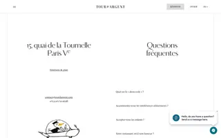 La Tour d'Argent homepage website preview