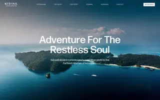 Kudanil Explorer homepage website preview