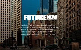 Future Now homepage website preview