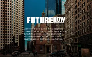 Future Now homepage website preview