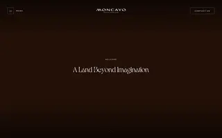 Moncayo homepage website preview