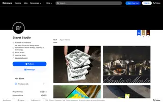 Blavet Studio homepage website preview