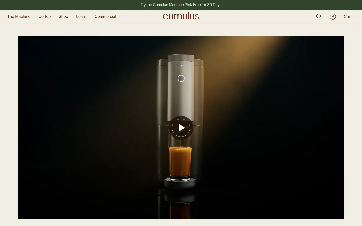 Cumulus About Us desktop website screenshot