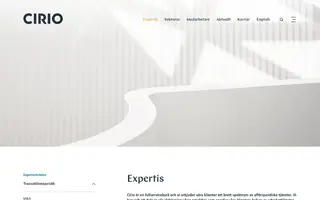Cirio homepage website preview